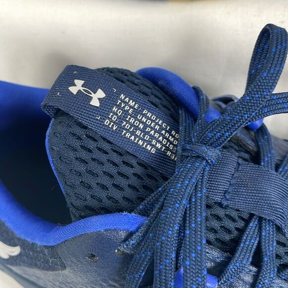 Under Armour Project Rock BSR 2 Marble Academy Men’s 11 Blue Athletic Sneakers - Picture 6 of 8